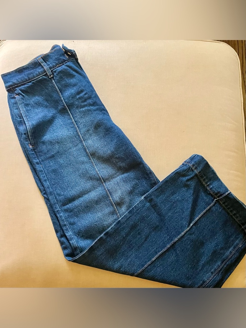 LOFT Women's Cropped Wide Leg Jeans